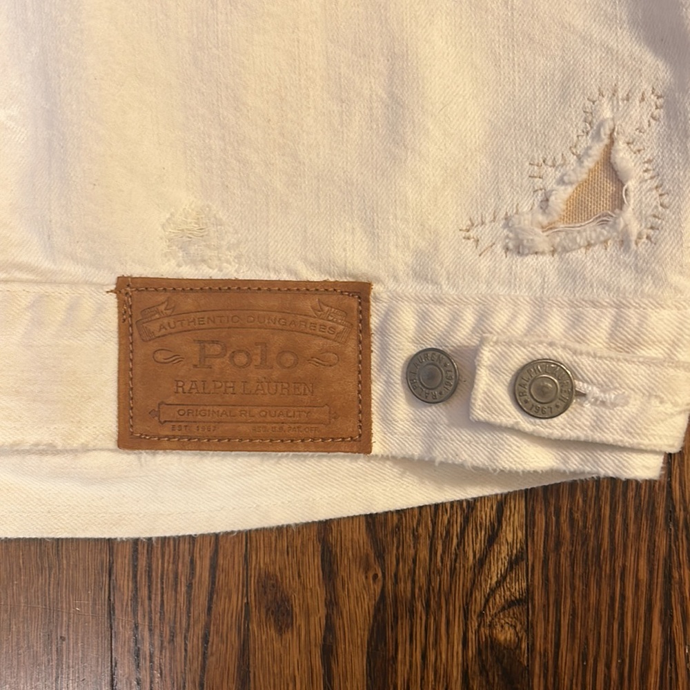 Polo by Ralph Lauren White Denim Jacket - Picture 10 of 12